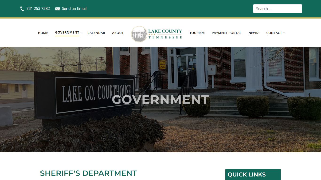 Sheriff's Department - Lake County, TN Government