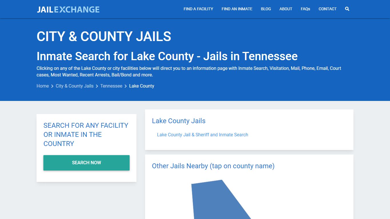 Inmate Search for Lake County | Jails in Tennessee - Jail Exchange